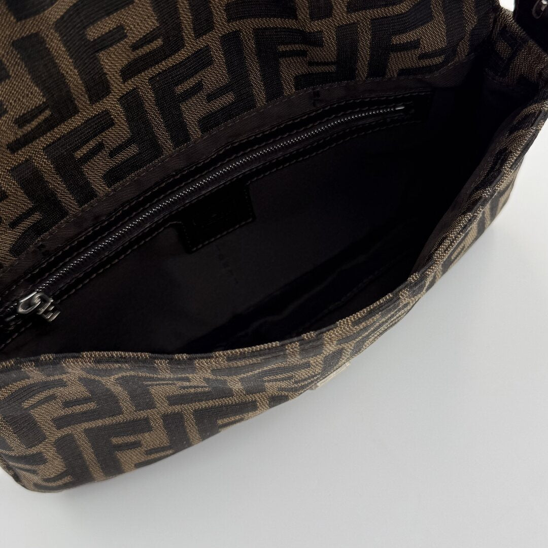 Fendi Mamma Baguette Zucca Shoulder Bag
