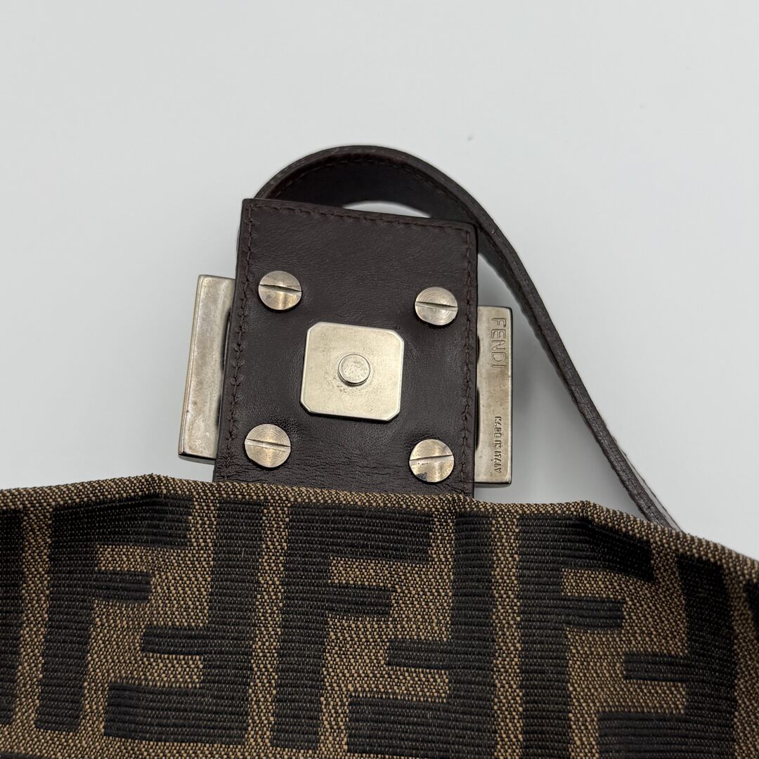 Fendi Mamma Baguette Zucca Shoulder Bag