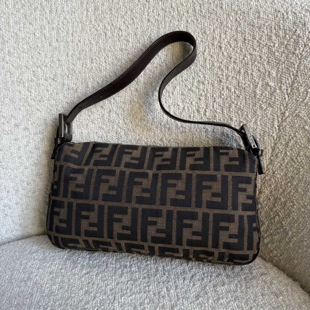 Fendi Mamma Baguette Zucca Shoulder Bag