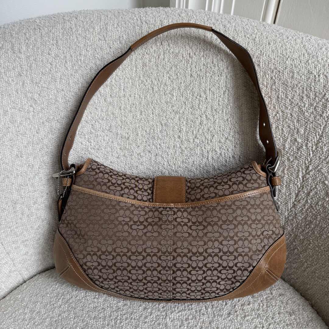Coach Soho Mini Signature Brown Shoulder Bag