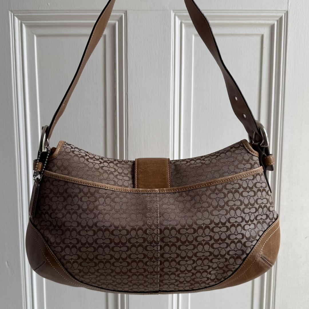 Coach Soho Mini Signature Brown Shoulder Bag