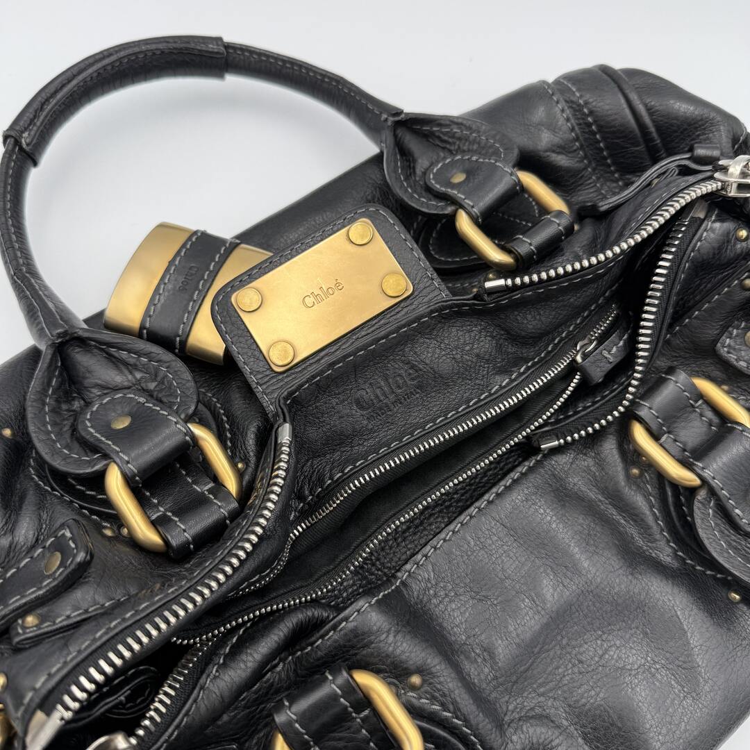 Chloe Paddington Leather Black Handbag