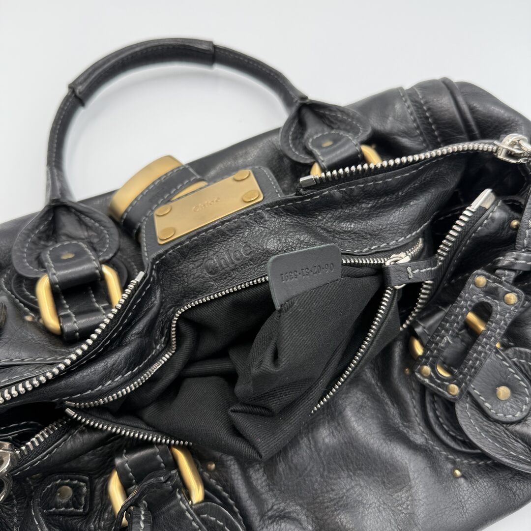 Chloe Paddington Leather Black Handbag