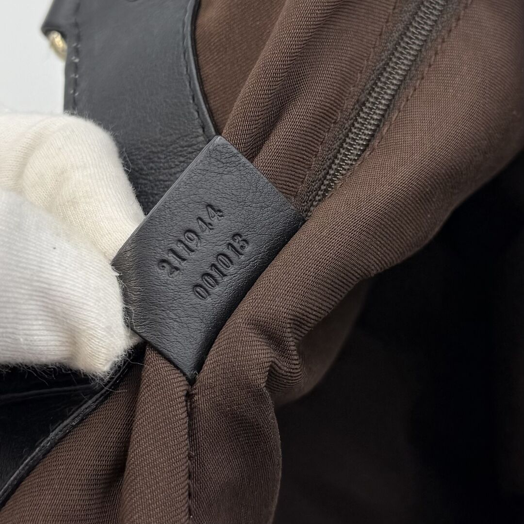 Gucci Monogram Sukey Black Tote Bag