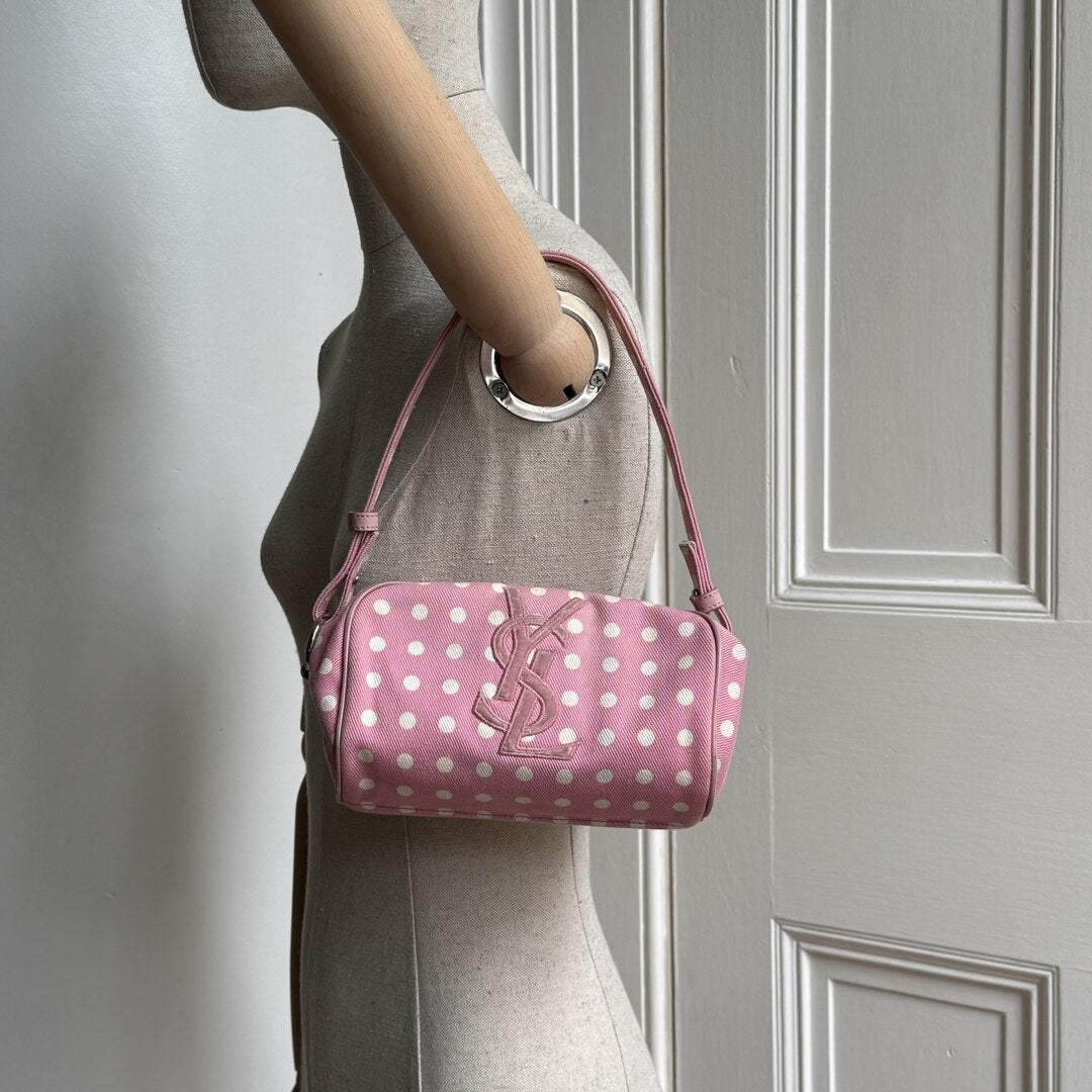 YSL Polka Dot Pink Mini Shoulder Bag
