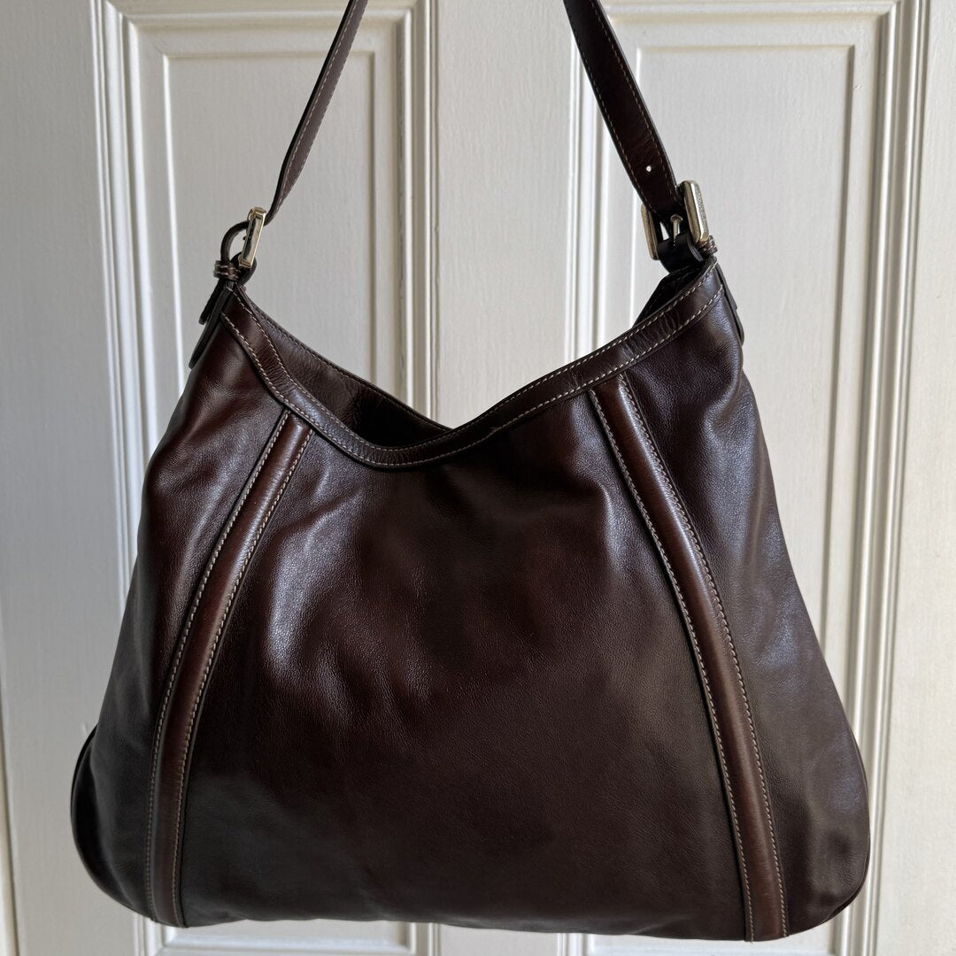 Gucci Britt Hobo Leather Brown Shoulder Bag