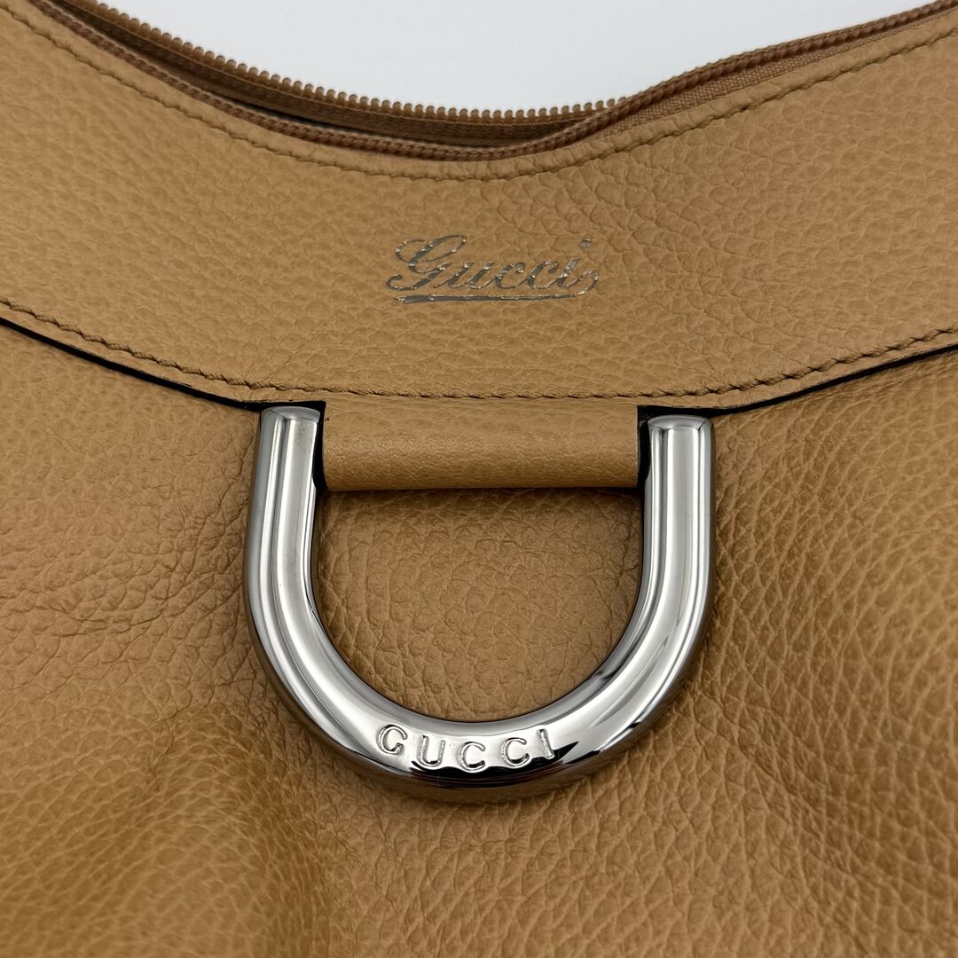 Gucci Abbey Leather Caramel Brown Shoulder Bag