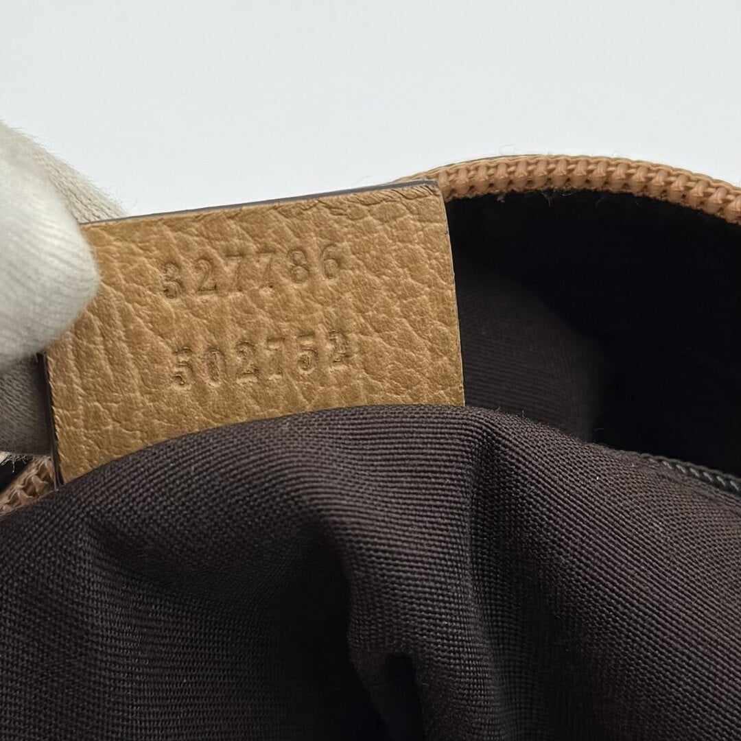 Gucci Abbey Leather Caramel Brown Shoulder Bag
