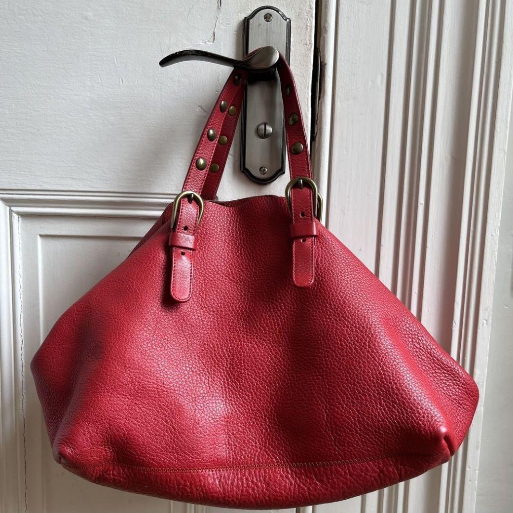 90s Miu Miu Red Leather Handbag - Jenny Hayley