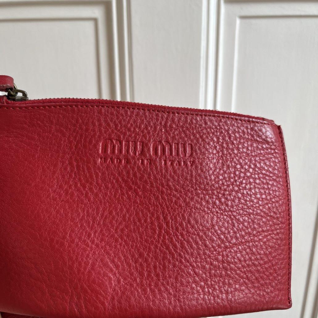 90s Miu Miu Red Leather Handbag - Jenny Hayley