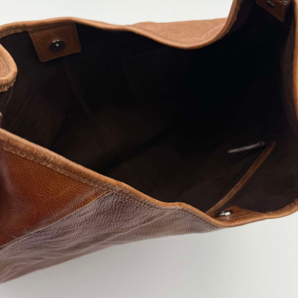 2000s YSL Mombasa Leather Brown Large Shoulder Bag