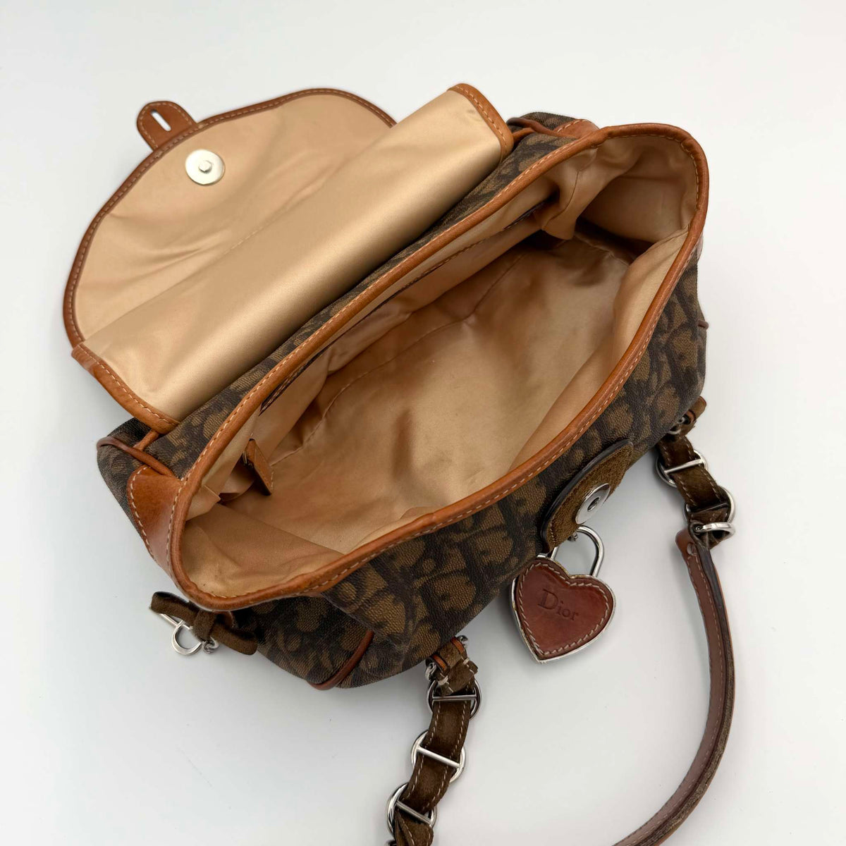 2000s Dior Romantique Trotter Brown Handbag