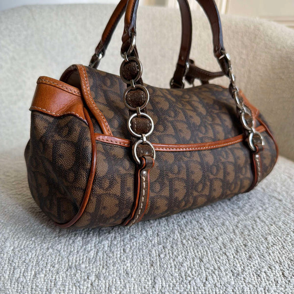 2000s Dior Romantique Trotter Brown Handbag