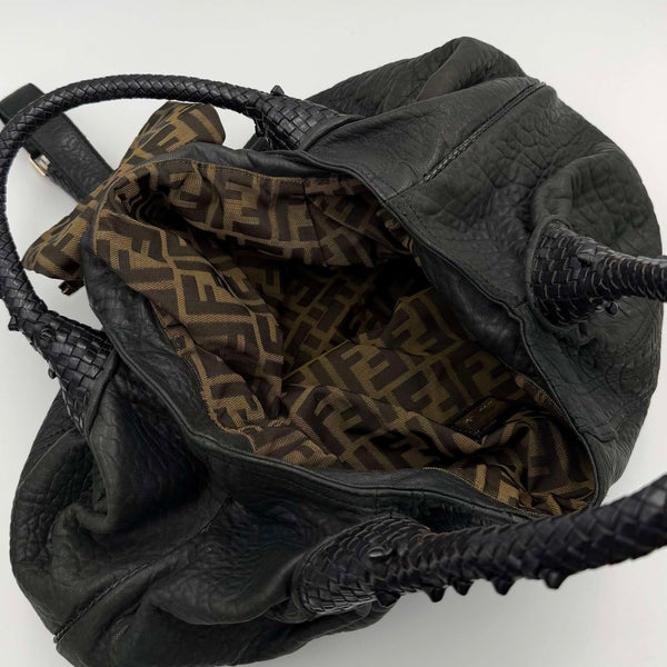 Fendi Spy Black Leather Handbag