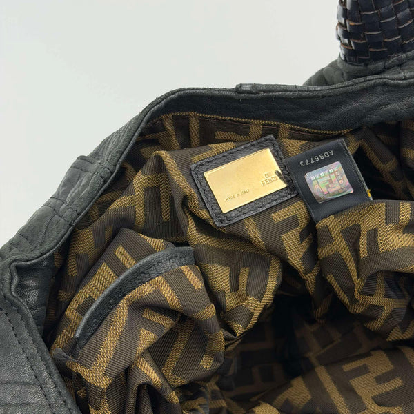 Fendi Spy Black Leather Handbag
