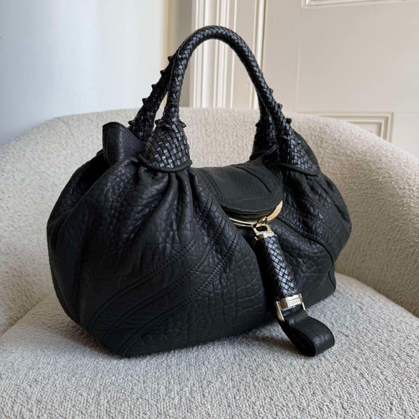 Fendi Spy Black Leather Handbag