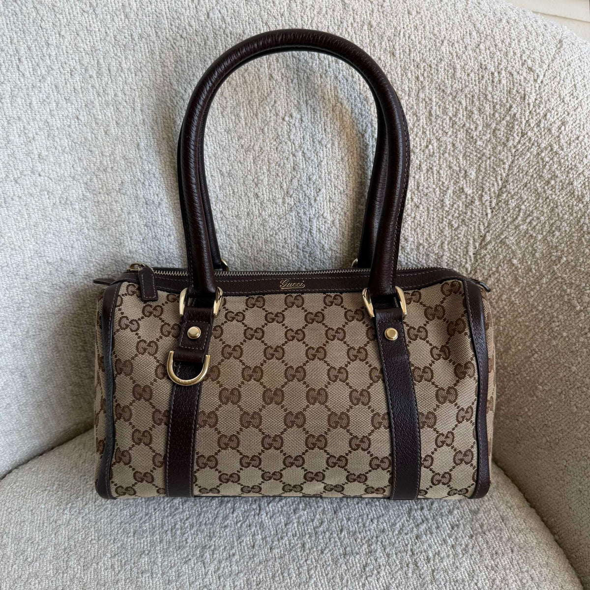 Gucci GG Canvas Abbey Brown Shoulder Bag