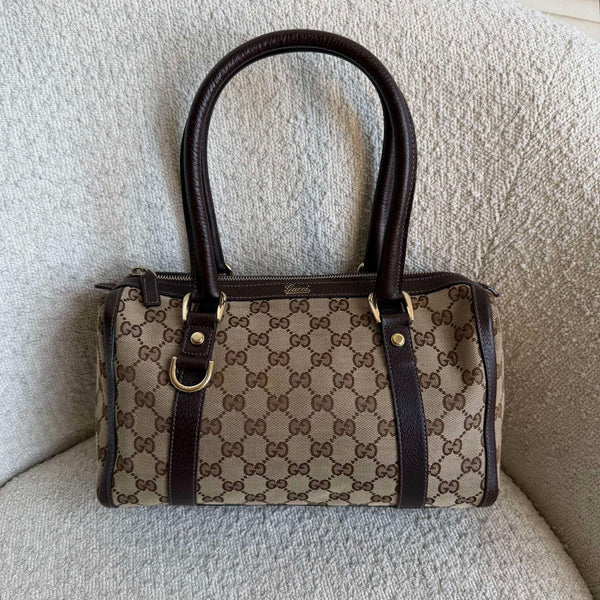 Gucci GG Canvas Abbey Brown Shoulder Bag