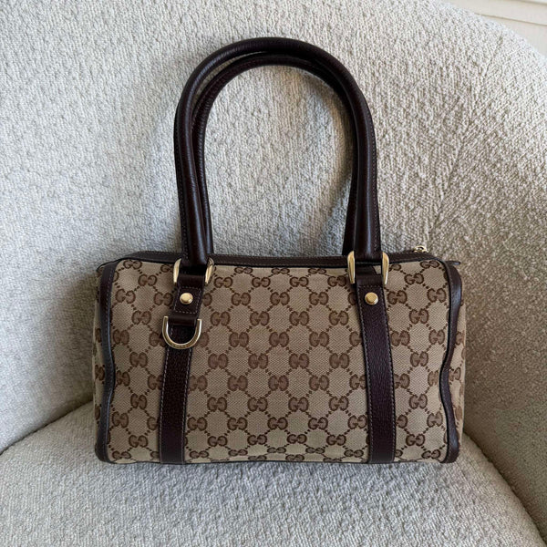 Gucci GG Canvas Abbey Brown Shoulder Bag