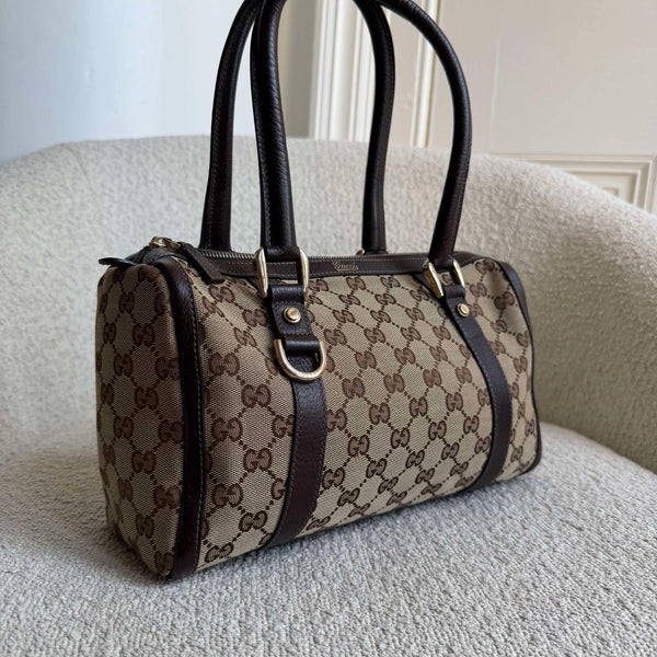 Gucci GG Canvas Abbey Brown Shoulder Bag
