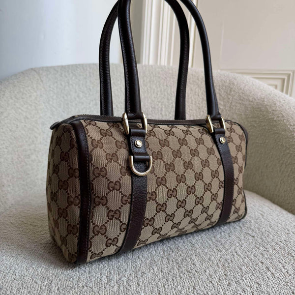 Gucci GG Canvas Abbey Brown Shoulder Bag
