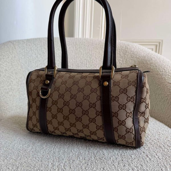 Gucci GG Canvas Abbey Brown Shoulder Bag