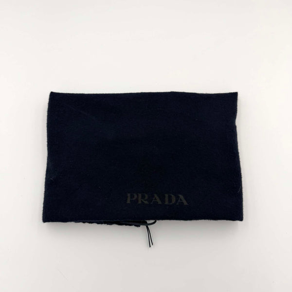 Prada Pocket Nappa Black Leather Shoulder Bag