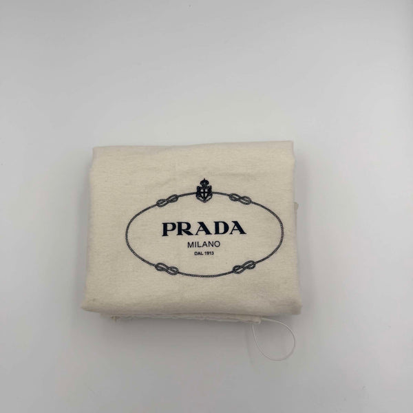 Prada Vitello Daino Black Leather Shoulder Bag