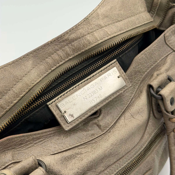 2011 Balenciaga City Leather Grey Handbag