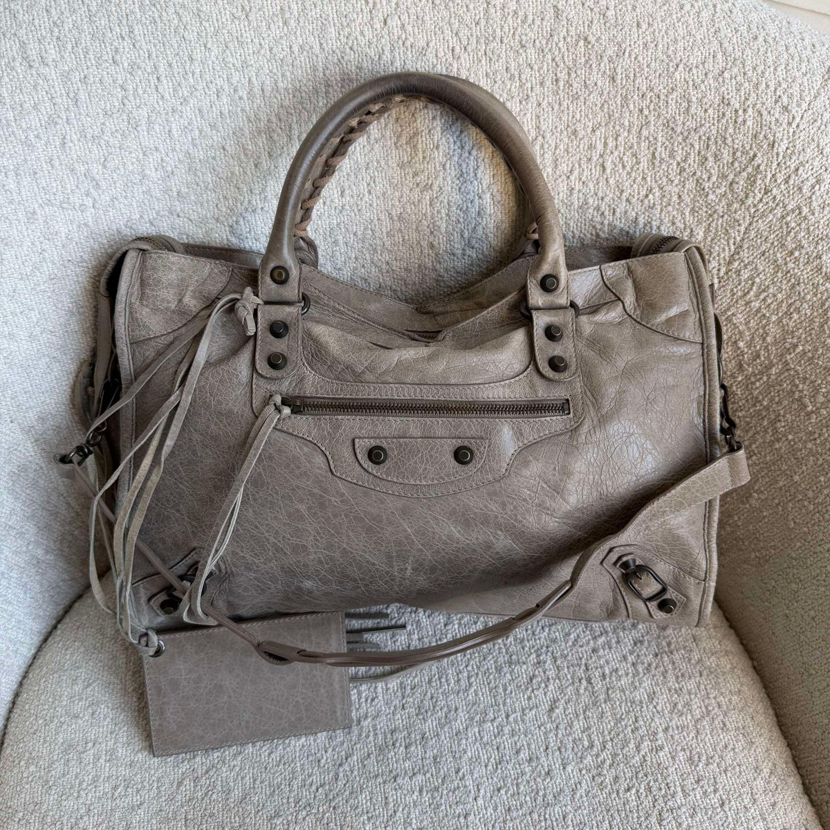 2011 Balenciaga City Leather Grey Handbag