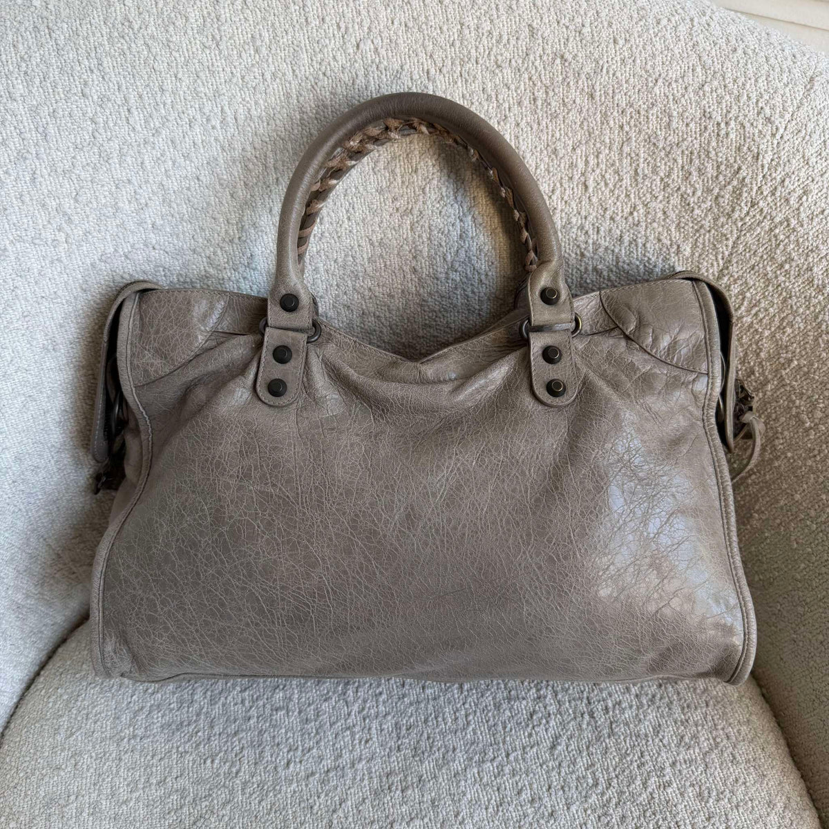 2011 Balenciaga City Leather Grey Handbag