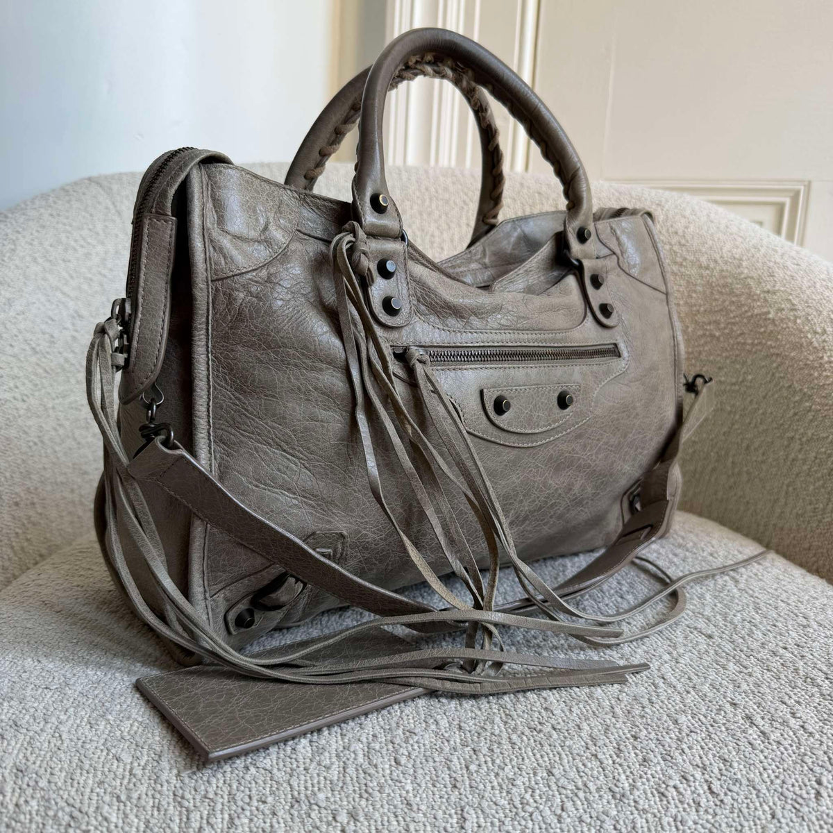 2011 Balenciaga City Leather Grey Handbag