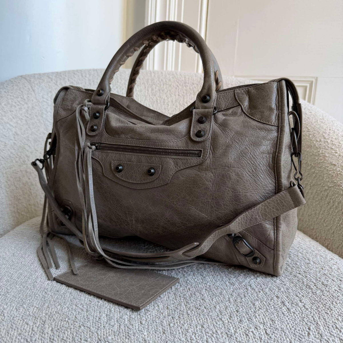 2011 Balenciaga City Leather Grey Handbag