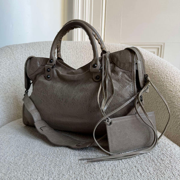2011 Balenciaga City Leather Grey Handbag