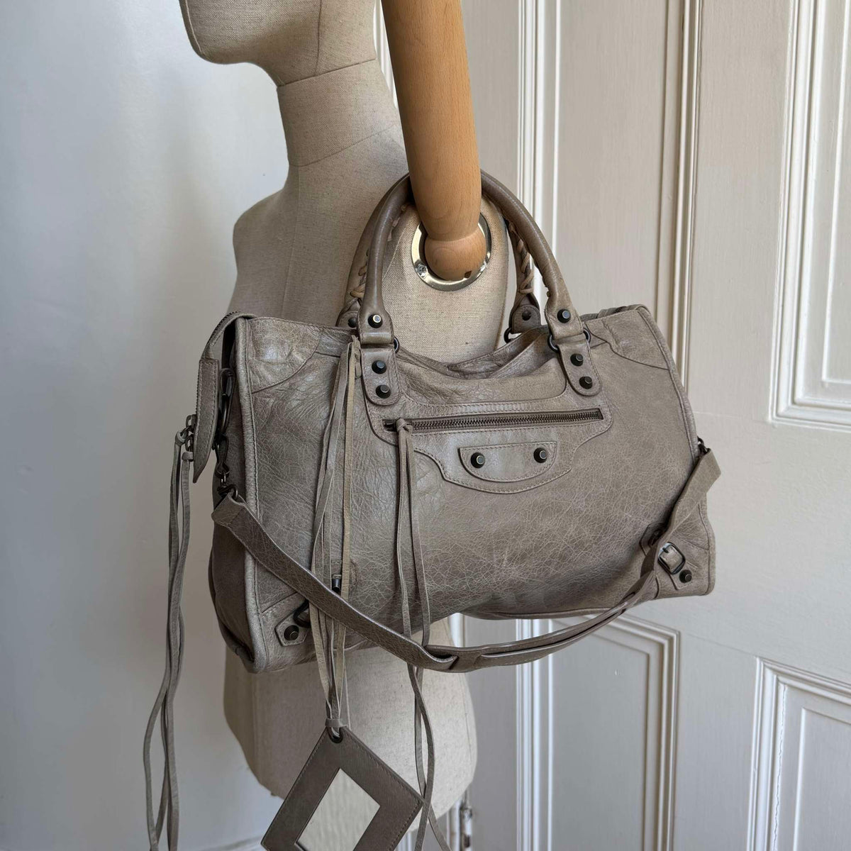 2011 Balenciaga City Leather Grey Handbag