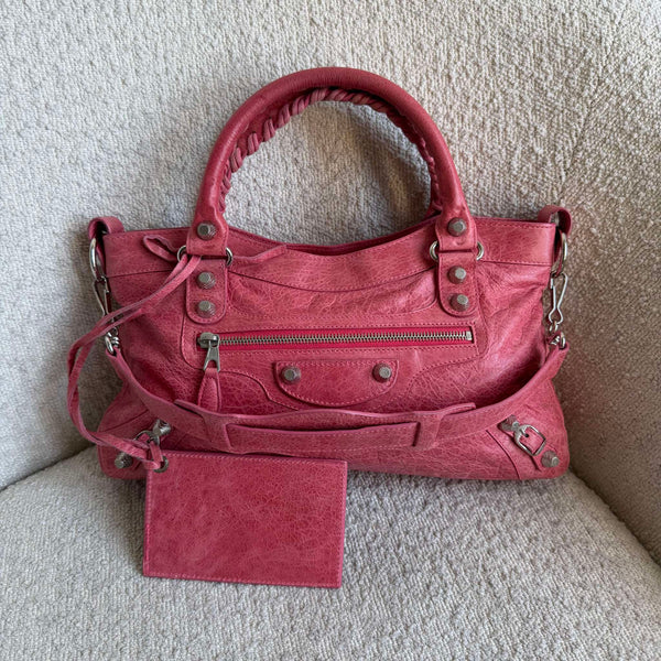 2009 Balenciaga First Pink Leather Handbag