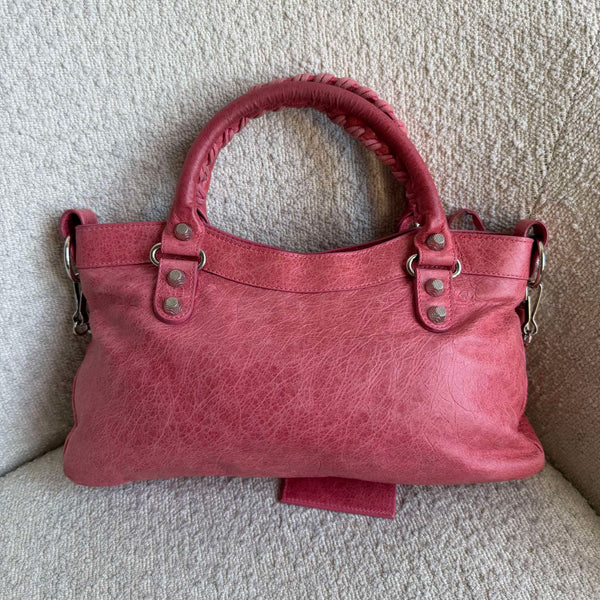 2009 Balenciaga First Pink Leather Handbag