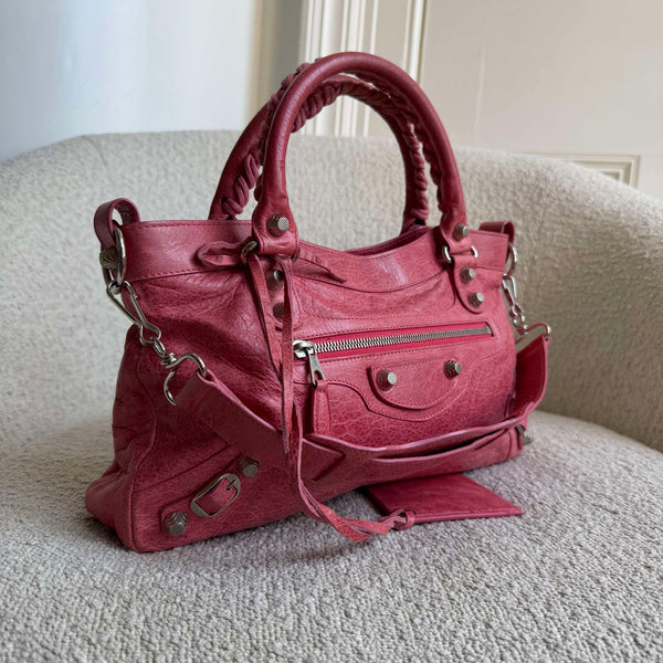 2009 Balenciaga First Pink Leather Handbag