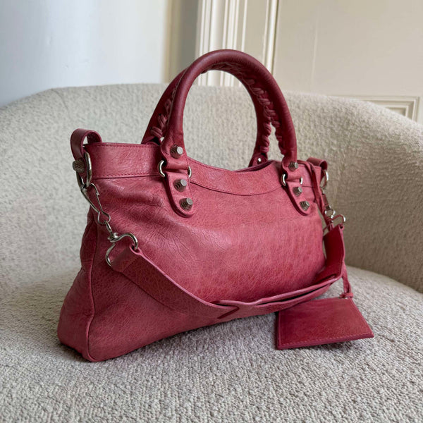 2009 Balenciaga First Pink Leather Handbag