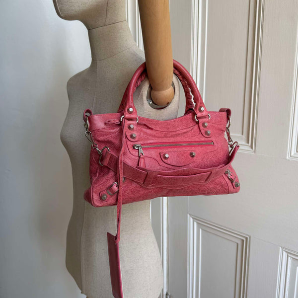 2009 Balenciaga First Pink Leather Handbag