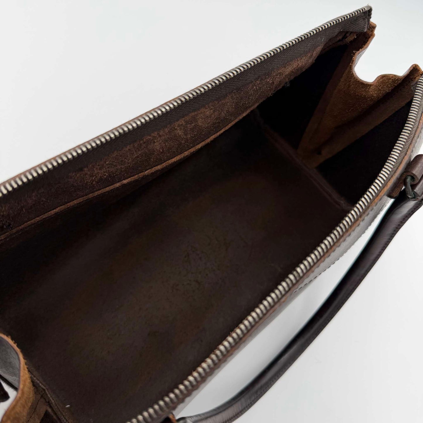 Archive Miu Miu Dark Brown Leather Shoulder Bag