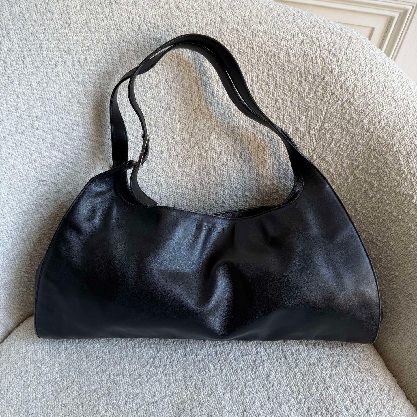 Archive Gucci Black Leather Shoulder Bag