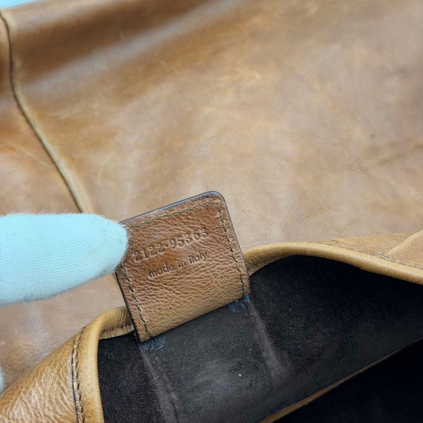2000s YSL Mombasa Leather Brown Large Shoulder Bag