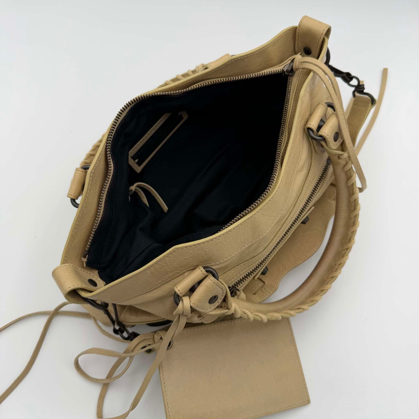 2013 Balenciaga First Cream Beige Leather Handbag
