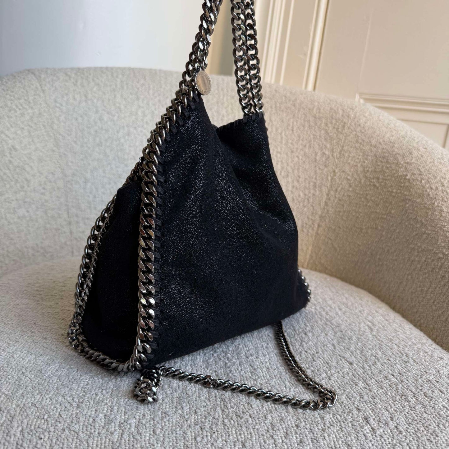 Stella McCartney Mini Falabella Chain Black Shoulder Bag