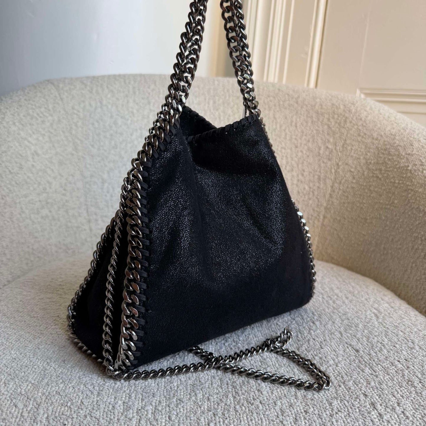 Stella McCartney Mini Falabella Chain Black Shoulder Bag