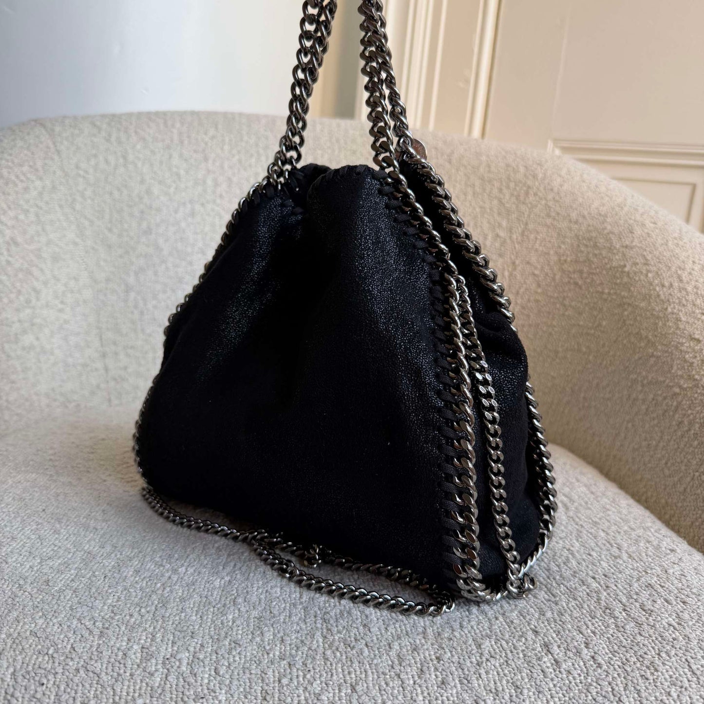 Stella McCartney Mini Falabella Chain Black Shoulder Bag