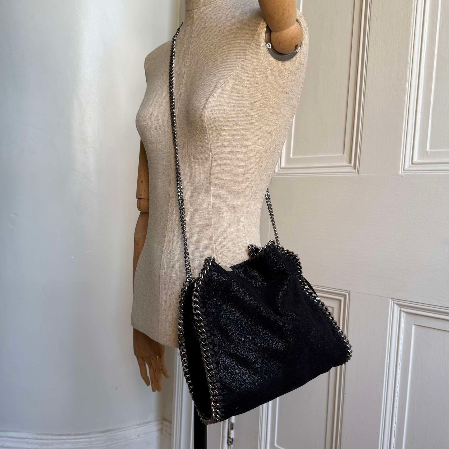 Stella McCartney Mini Falabella Chain Black Shoulder Bag