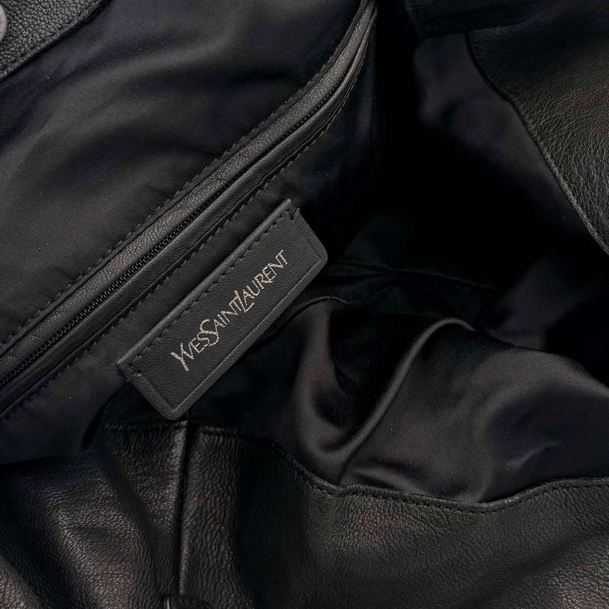 YSL Roady Hobo Leather Black Shoulder Bag