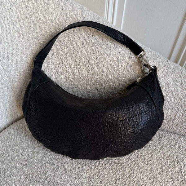 Archive Miu Miu Black Leather Shoulder Bag